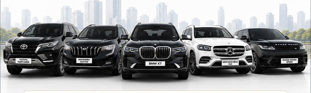 OrbitCab Luxury SUV fleet — BMW X7, Mercedes GLS, Range Rover Sport